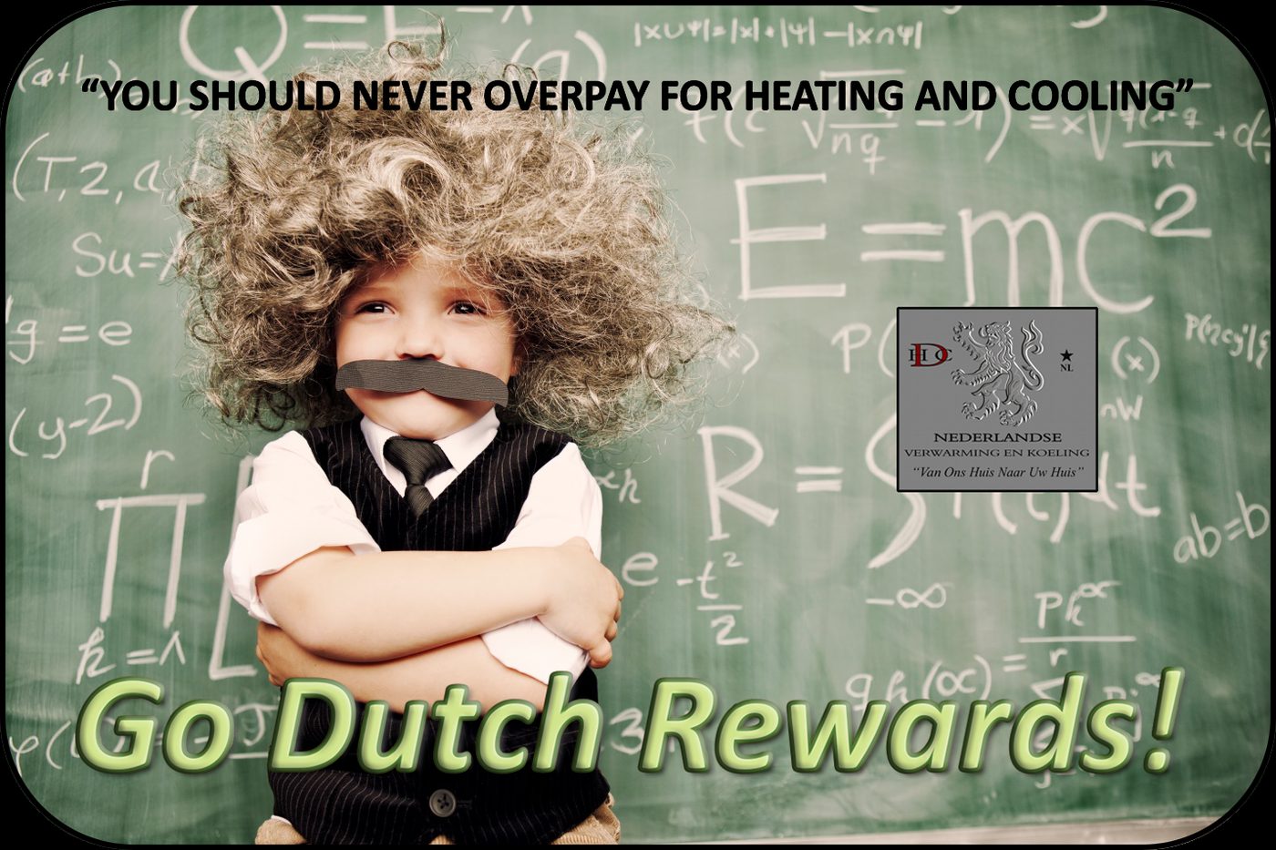 Go Dutch Rewards card — Einstein design